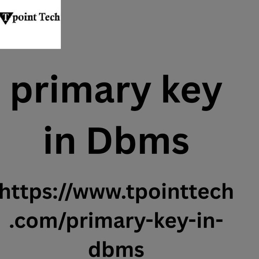 primarykeyindbms